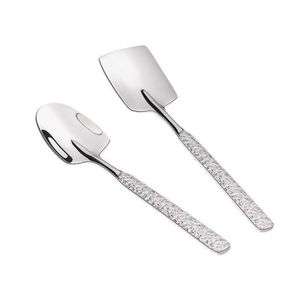 Cuchara de Acero Inoxidable para Sandía con Diseño de Hielo Roto, Cuchara Cuadrada para Postre, Cuchara para Pastel y Helado - Product Image 5