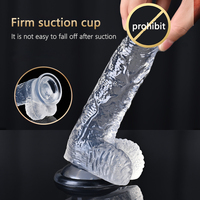 Meistverkaufter Weiblicher Lesbischer Jumbo-Dildo mit Starkem Saugnapf und Realistischem Gefühl Vibratoren Sexspielzeug für Frauen