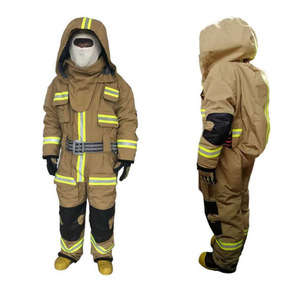 Combinaison de pompier intégrale Nomex, équipement de protection pour l'entraînement avec bandes réfléchissantes pour la pratique des secours incendie - Product Image 1