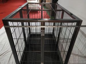 Kandang anjing tabung logam tugas berat portabel kandang anjing besar dapat dilipat dengan pemisah - Product Image 6