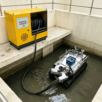 Robot de dragage sur chenilles tout acier résistant aux chocs pour zones rocheuses immergées
