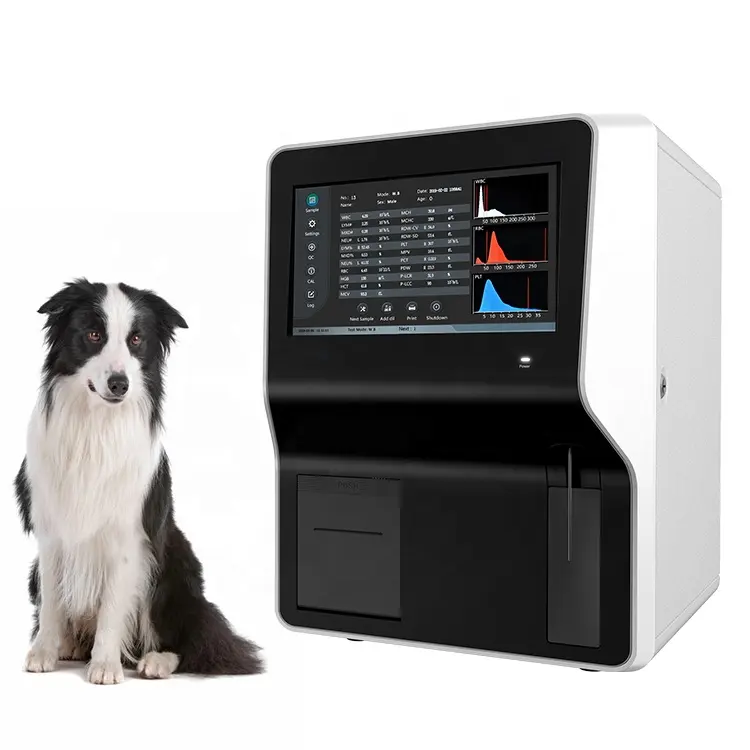 Analizador de hematoología veterinario, máquina analizadora CBC, sistema abierto de veterinario, 3 partes, MSLAB63