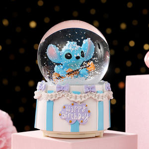 Caja de Música con Diseño Creativo de Dibujos Animados, Bola de Cristal Brillante, Juguete Infantil, Regalo Artesanal para Estudiantes, Pequeña Lámpara Nocturna - Product Image 4