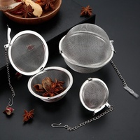 Infuseur à thé en acier inoxydable 304 avec chaîne, filtre à thé en maille fine pour thé en feuilles, pour tasse, mug, pot