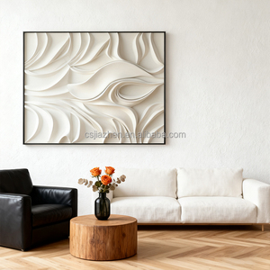 Commercio all'ingrosso di grandi dimensioni minimalista <span class=keywords><strong>arte</strong></span> da parete Offwhite e nero 3d Vision Board divano sfondo parete appesa in legno decorazione della parete - Product Image 2