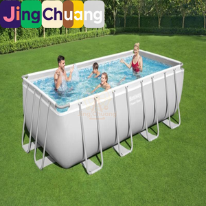 Jingchuang56670 <span class=keywords><strong>Piscine</strong></span> rectangulaire surélevée en tubes d'acier <span class=keywords><strong>de</strong></span> 16 pieds, produit phare pour toute la famille - Product Image 3