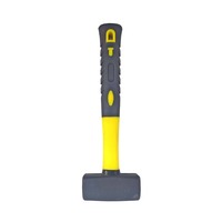 Martillo de Mano con Mango de Fibra de Vidrio y Empuñadura de TPR, Herramienta de Construcción, Herramienta Manual para Mecánicos, Martillo Thor