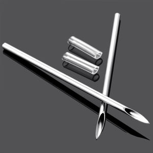 100 pcs/बॉक्स 14g 16g 18g 20g सर्जिकल स्टील त्रि-बेल्ड मेडिकल सुई स्टेरिलाइज्ड बॉडी भेदी - Product Image 5