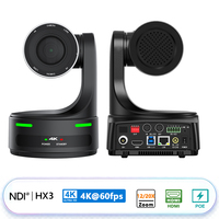 Kamera 4K Ultra HD PTZ NDI HX3 60fps 12/20X Optical Zoom AI Auto Tracking PoE/SDI/USB/IP Sistem Konferensi Streaming Langsung Peredam Kebisingan