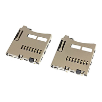 Lecteur de carte mémoire micro SD, Push up carte sim SMT, prise de connexion pour carte SD,