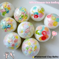 Crunchybuliding Block Cute Candy Petals Clay Filler Handmade Slow Rise Squeeze Toy Ball Creative Stress Relief