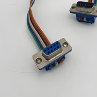 Cable de Extensión Serial RS232 DB9 Hembra a Macho de 9 Pines, con Alivio de Tensión Moldeado, Cable Recto para PLC, Computadora, Impresora