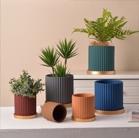 Jardinière succulente nordique moderne émaillée de différentes tailles personnalisée Pots de plantes en céramique Pot de fleurs d'intérieur