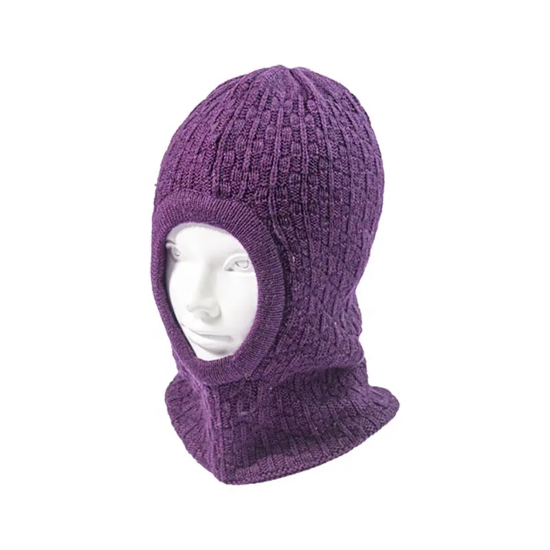 Skull Windproof One Hole Knitted Full Face Mask Balaclava for Winter Kids Designer Ski Custom 3M Cycling Full Face Mask