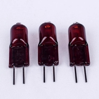 Lampe à halogène infrarouge, uvfly G4, 12V, 10W, 20W, IR, chauffage, ampoule rubis, halogène, chaise de Massage, à Quartz, CE RoHS