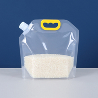 Pochettes souples personnalisées avec bec verseur et poignée, 1,5L, 2,5L, 5L, pour lait, eau, café, thé – Matériau PE durable de qualité alimentaire