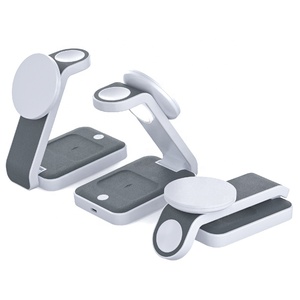 Soporte <span class=keywords><strong>de</strong></span> cargador inalámbrico magnético plegable compacto a <span class=keywords><strong>precio</strong></span> <span class=keywords><strong>de</strong></span> fábrica Musthong con luz nocturna táctil para <span class=keywords><strong>iPhone</strong></span> iWatch y <span class=keywords><strong>AirPods</strong></span> - Product Image 1