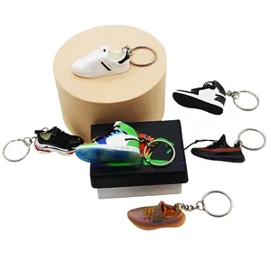 Wsnbwye sneaker keychain rubber key chains laveros gift Anime DIY llaveros Sports Rubber Sneaker shoe keychain