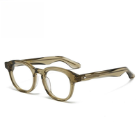 Monture de lunettes de lecture de luxe personnalisable de haute qualité et durable en acétate japonais, forme pleine monture pour adultes