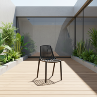 Chaise de bistrot en plastique empilable pour restaurant, moderne, en résine PP, prix d'usine en gros, pas cher