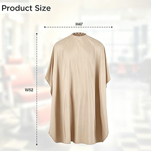 Mantella Professionale per Parrucchiere con Logo Personalizzato, Resistente allo Sbiancamento e Impermeabile, Beige, per Adulti e Bambini - Product Image 4