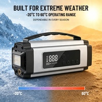 Démarreur de secours multifonction tout-en-un gonflable pour véhicule, avec batterie intégrée, pour démarrage d'urgence en extérieur