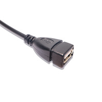 Cable de Transferencia de Datos Mini USB Hembra a USB Macho para Impresora, Escáner, Disco Duro Móvil, Adaptador con Puerto Cuadrado