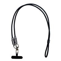 Tali Lanyard Anti-Hilang untuk Ponsel dengan Anyaman Multi Nylon Baru, Tali Pergelangan Tangan 0.3m 1.2m 2m, Kabel Data Pengisi Daya Cepat USB C Tipe C untuk Printer