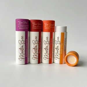 Color Printed Cylinder Cardboard Deodorant <b>Container</b> Biodegradable Sunstick Round Paper Packaging Push up <b>Lip</b> <b>Balm</b> Paper Tube - Product Image 2