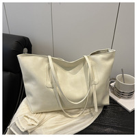 Sac fourre-tout de luxe grande capacité pour femme, couleur unie, brillant, en PU de haute qualité, style rétro, sacs de créateur tendance pour le quotidien