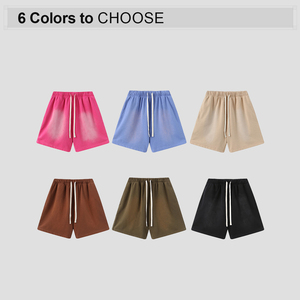 Custom Logo Heavyweight 380GSM Men's <strong>Shorts</strong> Wash Distressed Blank Cotton <strong>Shorts</strong> for Men - Product Image 2