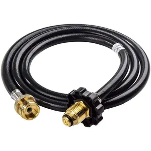 6FT Propane Hose Adapter 1lb to 20lb,Converts Roadtrip Portable Grill, Buddy Heater,Tabletop Grill to LP Cylinder POL Connection