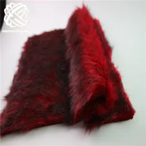 <span class=keywords><strong>Tela</strong></span> de felpa de pelo de zorro falso, supersuave, <span class=keywords><strong>gris</strong></span>, marrón, teñido con punta negra, fabricante de China, venta al por mayor - Product Image 4