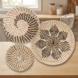 <b>Top</b> Selling Modern Art Antique Minimalist Seagrass Plastic <b>Strings</b> Hanging Wall Baskets Home Wall Decor DHT HANDICRAFT Vietnam - Product Image 3