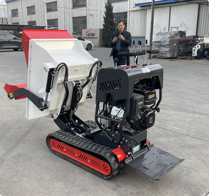 Mini-dumper chenillé manuel multifonctionnel à essence avec benne hydraulique, chargeur sur chenilles 2 tonnes, livraison gratuite, garantie 1 an - Product Image 3