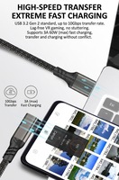Cable VR Compatible con Oculus Quest 3/2/1, Cable Trenzado de Nailon para Juegos de PC Steam VR, Cable USB 3.2 Tipo C para Transferencia de Datos