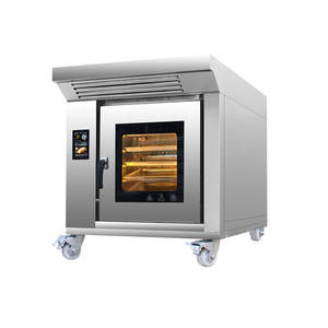 Type Compact Commercial 5 10 Plateaux Four À Convection Rotatif Gaz/Électrique Pain Gâteau Cuisson Four À Vapeur - Product Image 2