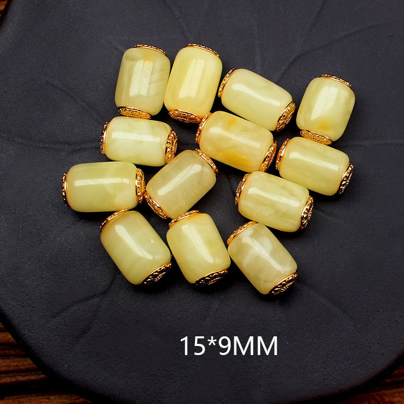 Perles blanches de seau de miel