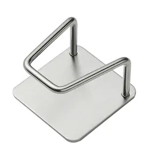 Hot selling 304 and 201 high quality stainless steel sink side adhesive soap sponge drain rack