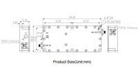 Módulo Amplificador de Potencia de Banda Ancha RF de 30-512MHz y 50W, Transmisión de Radio FM, HF, VHF, ISM, Sistemas de Bloqueo de Frecuencia RF y UACS