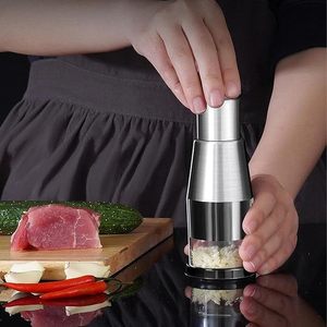 2024 New Gourmetslice Deluxe Cutter Mini Multi-Functional Stainless Steel Garlic Cutter Durable Metal <b>Tool</b> - Product Image 5