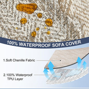 Housse de canapé en coton et polyester en forme de L, élégante, protection contre les éclaboussures, housse de canapé pour appartement, sur mesure - Product Image 4