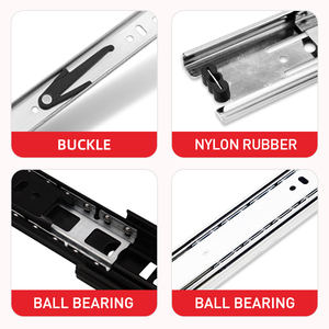 Nội Thất Nhà Bếp Kính Thiên Văn Tủ 42 Mét Mở Rộng Đầy Đủ Mềm Đóng Che Giấu Bóng Mang <span class=keywords><strong>Slides</strong></span> Ngăn Kéo <span class=keywords><strong>Slides</strong></span> - Product Image 5