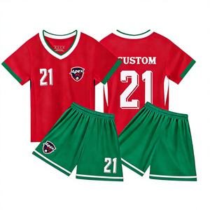 Uniformes de Fútbol Personalizados con Logotipo y Números, Transpirables, con Impresión Digital, para Hombre, 100% Poliéster, Ligeros - Product Image 1