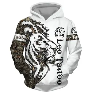 2023 Fashion Winter Wolf Animal Jackets Coat Men's Hoodies 3D All Over Print Sweatshirt Pullover Casual Streetwear