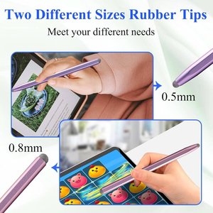 2 Trong 1 Cao Nhạy Cảm Từ Stylus Pen Lưới Sợi Tip Phổ Cảm Ứng Bút Đối Với Apple Iphone Ipad <span class=keywords><strong>Android</strong></span> Samsung Làm Kim Loại - Product Image 6