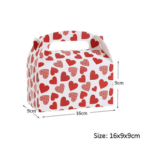 Amore cuore manico di carta caramella dolce bomboniera confezione regalo per festa di matrimonio d'affari forniture decorative di san valentino - Product Image 2