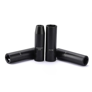 Chất Lượng Cao 11 Pcs 1/2 Inch Trục Ổ Đĩa Đế Quốc 50BV30 Đen Sâu Dài Tác Động Ổ Cắm Bộ - Product Image 2