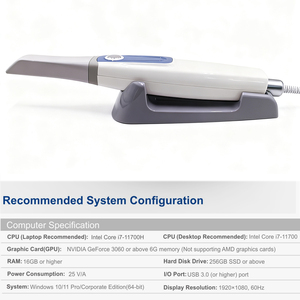 मुक्त सॉफ्टवेयर स्कैनर <span class=keywords><strong>3</strong></span> डी डी डेंटल डिजिटल कैड सीडी वास्तविक रंग <span class=keywords><strong>3</strong></span> डी आंतरिक स्कैनर दंत उपकरण - Product Image 5