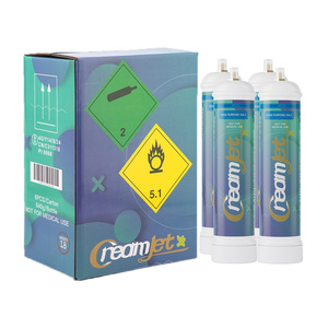 Outils à dessert personnalisés CreamJet, réservoir à crème en acier au carbone, cylindre de gaz pour crème CO2/N2 - Product Image 1